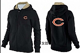 Womens Chicago Bears Team Logo 2015 Full Zip Hoodie-38,baseball caps,new era cap wholesale,wholesale hats