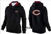 Womens Chicago Bears Team Logo 2015 Full Zip Hoodie-40,baseball caps,new era cap wholesale,wholesale hats