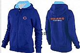 Womens Chicago Bears Team Logo 2015 Full Zip Hoodie-47,baseball caps,new era cap wholesale,wholesale hats