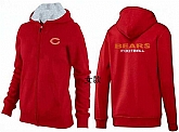 Womens Chicago Bears Team Logo 2015 Full Zip Hoodie-59,baseball caps,new era cap wholesale,wholesale hats