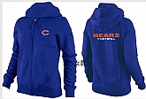 Womens Chicago Bears Team Logo 2015 Full Zip Hoodie-60,baseball caps,new era cap wholesale,wholesale hats