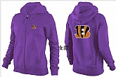 Womens Cincinnati Bengals Team Logo 2015 Full Zip Hoodie-66,baseball caps,new era cap wholesale,wholesale hats