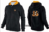 Womens Cincinnati Bengals Team Logo 2015 Full Zip Hoodie-70,baseball caps,new era cap wholesale,wholesale hats