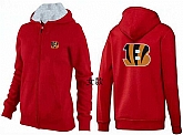 Womens Cincinnati Bengals Team Logo 2015 Full Zip Hoodie-81,baseball caps,new era cap wholesale,wholesale hats