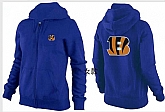 Womens Cincinnati Bengals Team Logo 2015 Full Zip Hoodie-82,baseball caps,new era cap wholesale,wholesale hats