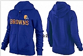 Womens Cleveland Browns Team Logo 2015 Full Zip Hoodie-10,baseball caps,new era cap wholesale,wholesale hats