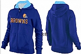 Womens Cleveland Browns Team Logo 2015 Full Zip Hoodie-15,baseball caps,new era cap wholesale,wholesale hats