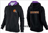 Womens Cleveland Browns Team Logo 2015 Full Zip Hoodie-28,baseball caps,new era cap wholesale,wholesale hats