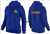 Womens Cleveland Browns Team Logo 2015 Full Zip Hoodie-34,baseball caps,new era cap wholesale,wholesale hats