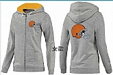 Womens Cleveland Browns Team Logo 2015 Full Zip Hoodie-44,baseball caps,new era cap wholesale,wholesale hats