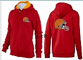 Womens Cleveland Browns Team Logo 2015 Full Zip Hoodie-49,baseball caps,new era cap wholesale,wholesale hats