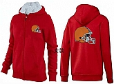 Womens Cleveland Browns Team Logo 2015 Full Zip Hoodie-50,baseball caps,new era cap wholesale,wholesale hats