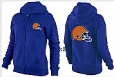 Womens Cleveland Browns Team Logo 2015 Full Zip Hoodie-51,baseball caps,new era cap wholesale,wholesale hats