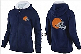 Womens Cleveland Browns Team Logo 2015 Full Zip Hoodie-52,baseball caps,new era cap wholesale,wholesale hats