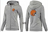 Womens Cleveland Browns Team Logo 2015 Full Zip Hoodie-53,baseball caps,new era cap wholesale,wholesale hats