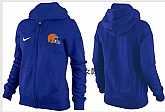 Womens Cleveland Browns Team Logo 2015 Full Zip Hoodie-69,baseball caps,new era cap wholesale,wholesale hats