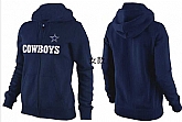 Womens Dallas Cowboys Team Logo 2015 Full Zip Hoodie-21,baseball caps,new era cap wholesale,wholesale hats