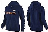 Womens Denver Broncos Team Logo 2015 Full Zip Hoodie-11,baseball caps,new era cap wholesale,wholesale hats