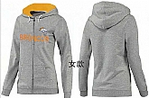Womens Denver Broncos Team Logo 2015 Full Zip Hoodie-18,baseball caps,new era cap wholesale,wholesale hats