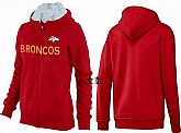 Womens Denver Broncos Team Logo 2015 Full Zip Hoodie-19,baseball caps,new era cap wholesale,wholesale hats