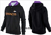 Womens Denver Broncos Team Logo 2015 Full Zip Hoodie-24,baseball caps,new era cap wholesale,wholesale hats