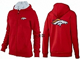 Womens Denver Broncos Team Logo 2015 Full Zip Hoodie-42,baseball caps,new era cap wholesale,wholesale hats