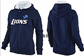 Womens Detroit Lions Team Logo 2015 Full Zip Hoodie-16,baseball caps,new era cap wholesale,wholesale hats