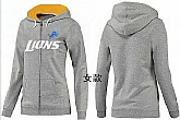 Womens Detroit Lions Team Logo 2015 Full Zip Hoodie-18,baseball caps,new era cap wholesale,wholesale hats