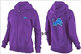 Womens Detroit Lions Team Logo 2015 Full Zip Hoodie-31,baseball caps,new era cap wholesale,wholesale hats