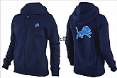 Womens Detroit Lions Team Logo 2015 Full Zip Hoodie-33,baseball caps,new era cap wholesale,wholesale hats