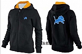 Womens Detroit Lions Team Logo 2015 Full Zip Hoodie-34,baseball caps,new era cap wholesale,wholesale hats
