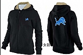 Womens Detroit Lions Team Logo 2015 Full Zip Hoodie-37,baseball caps,new era cap wholesale,wholesale hats