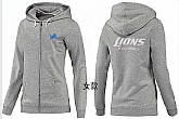 Womens Detroit Lions Team Logo 2015 Full Zip Hoodie-43,baseball caps,new era cap wholesale,wholesale hats