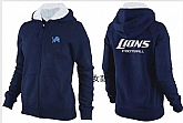 Womens Detroit Lions Team Logo 2015 Full Zip Hoodie-44,baseball caps,new era cap wholesale,wholesale hats