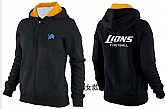 Womens Detroit Lions Team Logo 2015 Full Zip Hoodie-51,baseball caps,new era cap wholesale,wholesale hats