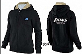 Womens Detroit Lions Team Logo 2015 Full Zip Hoodie-54,baseball caps,new era cap wholesale,wholesale hats