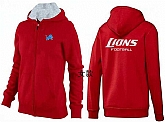 Womens Detroit Lions Team Logo 2015 Full Zip Hoodie-58,baseball caps,new era cap wholesale,wholesale hats