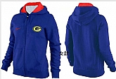 Womens Green Bay Packers Team Logo 2015 Full Zip Hoodie-126,baseball caps,new era cap wholesale,wholesale hats