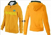 Womens Green Bay Packers Team Logo 2015 Full Zip Hoodie-22,baseball caps,new era cap wholesale,wholesale hats