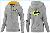 Womens Green Bay Packers Team Logo 2015 Full Zip Hoodie-67,baseball caps,new era cap wholesale,wholesale hats
