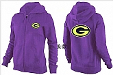 Womens Green Bay Packers Team Logo 2015 Full Zip Hoodie-71,baseball caps,new era cap wholesale,wholesale hats