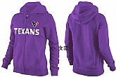Womens Houston Texans Team Logo 2015 Full Zip Hoodie-13,baseball caps,new era cap wholesale,wholesale hats