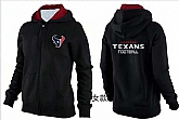 Womens Houston Texans Team Logo 2015 Full Zip Hoodie-30,baseball caps,new era cap wholesale,wholesale hats