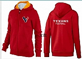 Womens Houston Texans Team Logo 2015 Full Zip Hoodie-31,baseball caps,new era cap wholesale,wholesale hats