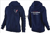 Womens Houston Texans Team Logo 2015 Full Zip Hoodie-40,baseball caps,new era cap wholesale,wholesale hats