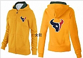 Womens Houston Texans Team Logo 2015 Full Zip Hoodie-46,baseball caps,new era cap wholesale,wholesale hats