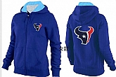 Womens Houston Texans Team Logo 2015 Full Zip Hoodie-53,baseball caps,new era cap wholesale,wholesale hats