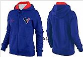 Womens Houston Texans Team Logo 2015 Full Zip Hoodie-75,baseball caps,new era cap wholesale,wholesale hats