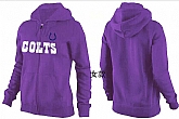 Womens Indianapolis Colts Team Logo 2015 Full Zip Hoodie-13,baseball caps,new era cap wholesale,wholesale hats