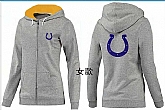 Womens Indianapolis Colts Team Logo 2015 Full Zip Hoodie-27,baseball caps,new era cap wholesale,wholesale hats